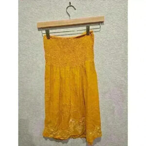 Forever 21 Yellow Tube mini Dress Sz SP